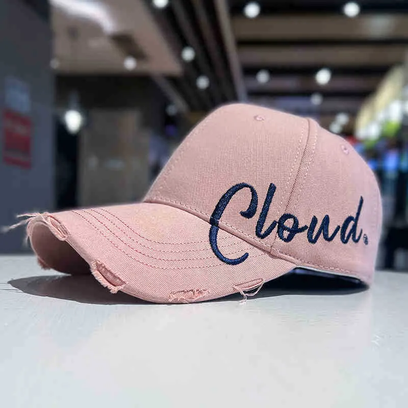 Damen lässige Baumwoll-Baseballcap im Used-Look Skanto
