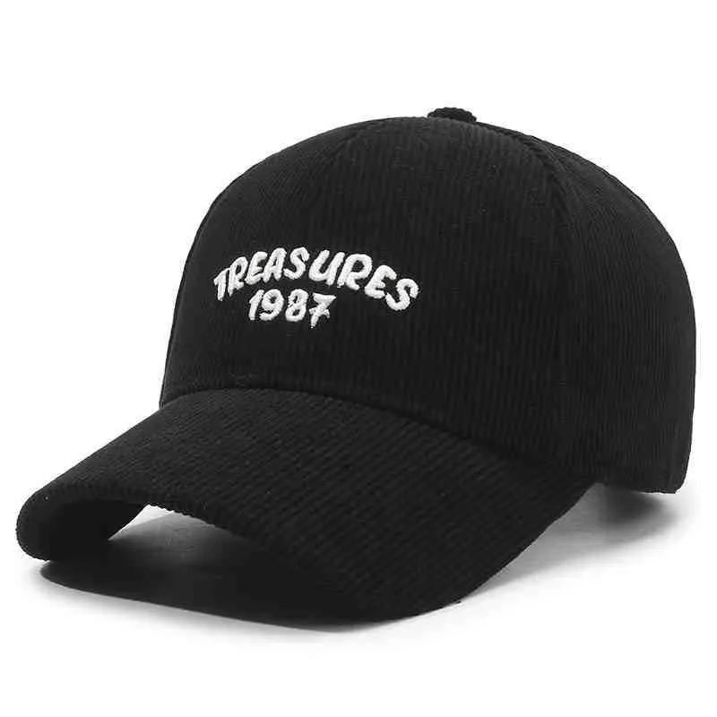Damen Cord-Baseballcap mit Stickerei Skanto