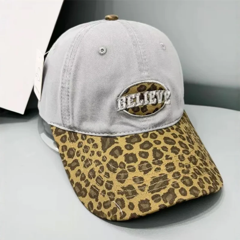 Damen lässige Baseballcap mit Leopardenmuster Skanto