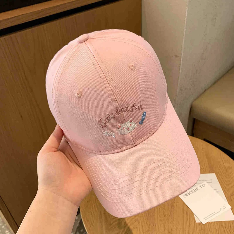 Damen Baseballkappe Skanto mit Katzenmotiv-Stickerei