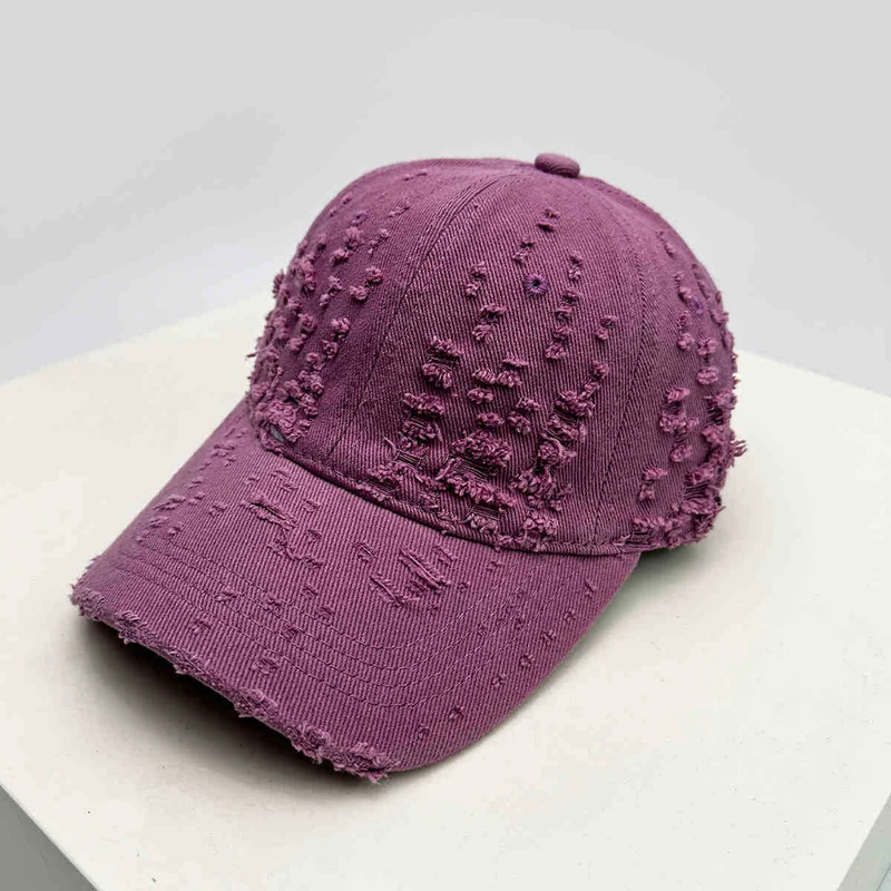 Damen Baseballkappe im Used-Look mit Textur Skanto