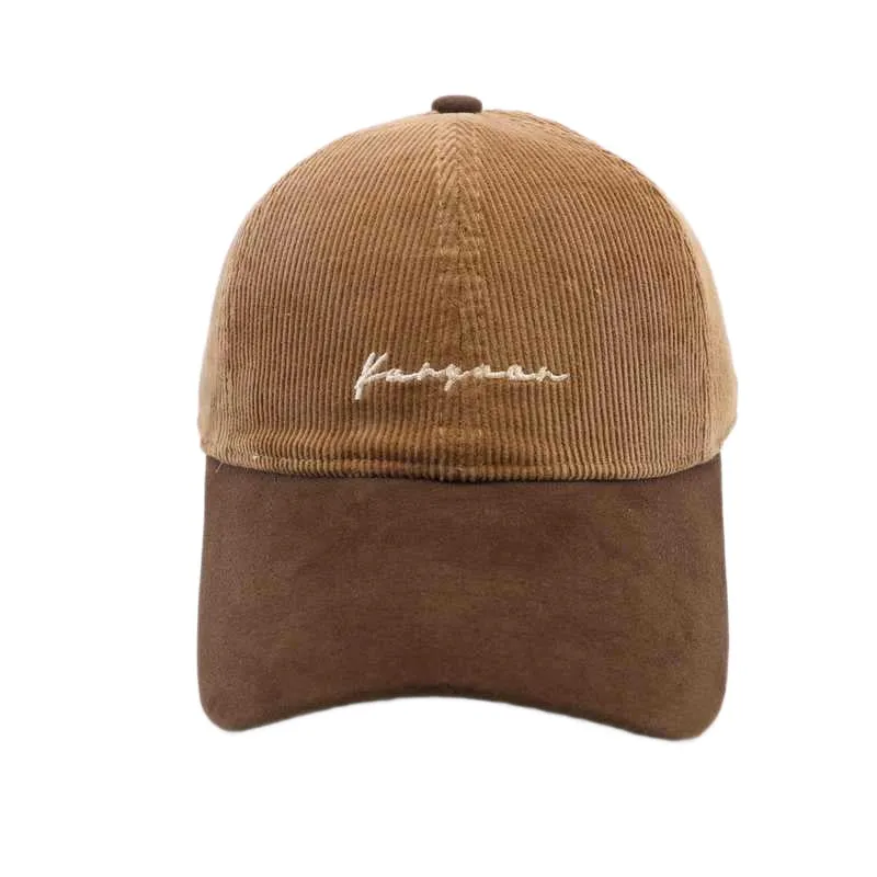 Unisex Strukturierte Cord-Baseballkappe Skanto