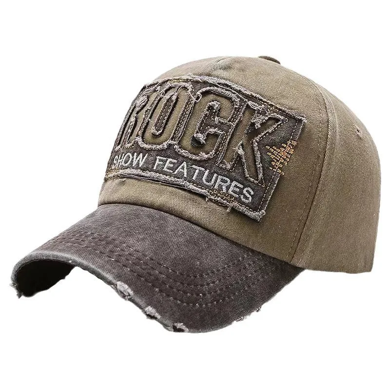 Herren Distressed Baseball Cap mit Grafik, verstellbar Skanto