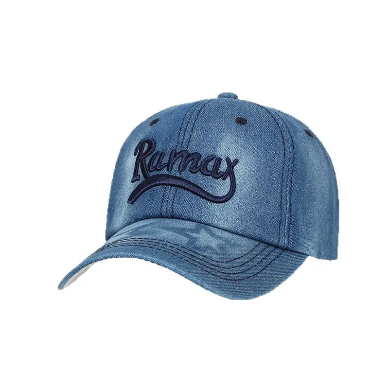 Unisex Bestickte Denim-Baseballkappe Skanto