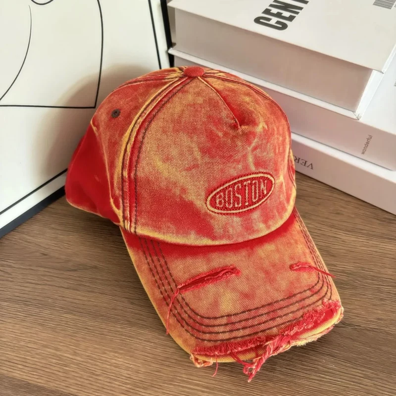 Herren Baseball Cap im Distressed Denim-Look Skanto