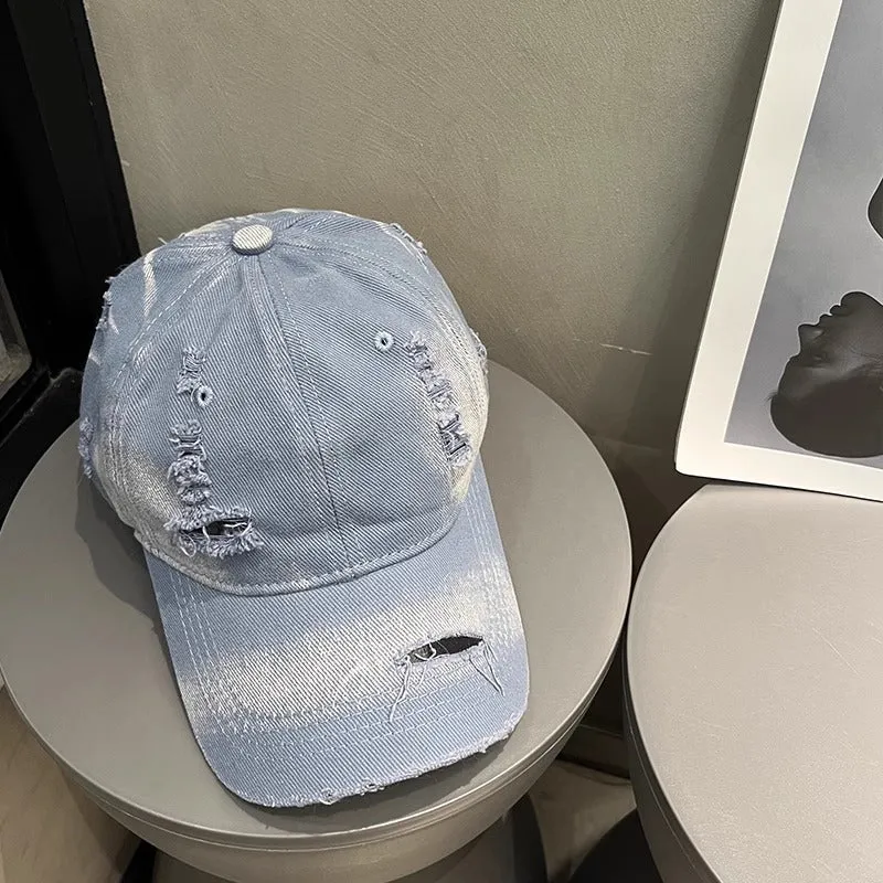Herren Distressed Denim Cap Skanto 1784188541