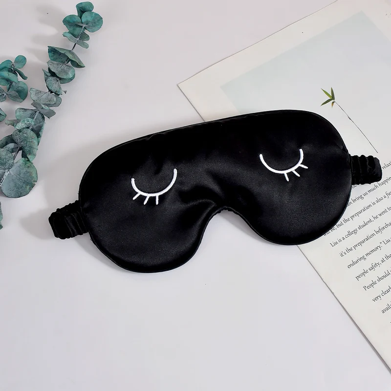 Unisex seidige Augenmaske mit ergonomischer Kontur und verstellbarem Riemen Skanto