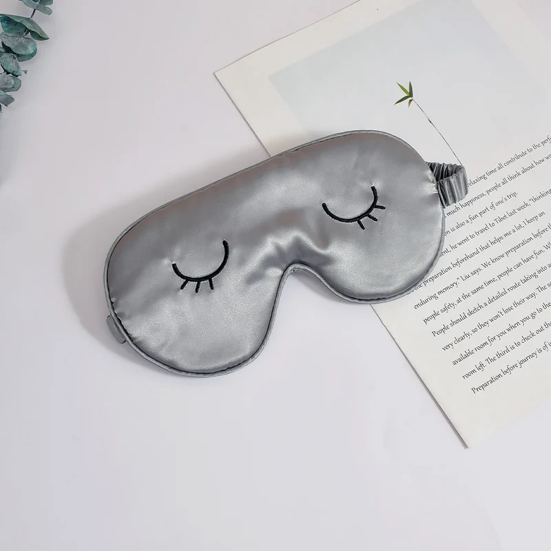 Unisex seidige Augenmaske mit ergonomischer Kontur und verstellbarem Riemen Skanto