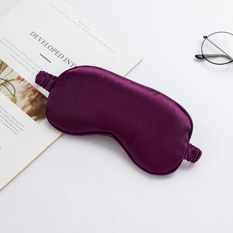 Unisex luxuriöse Satin-Augenmaske mit verstellbarem Gummiband und weicher Polsterung Skanto