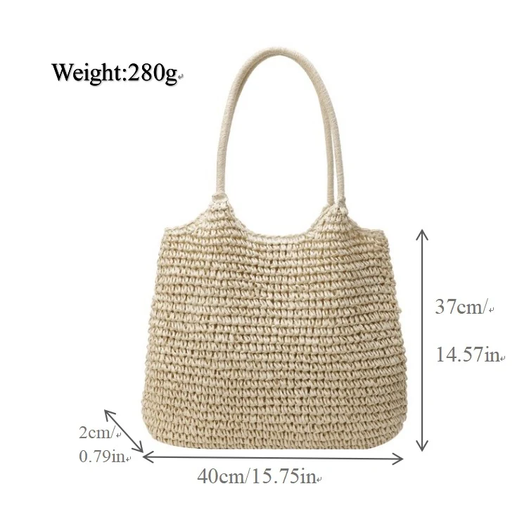 Geflochtene Natur-Handtasche Skanto