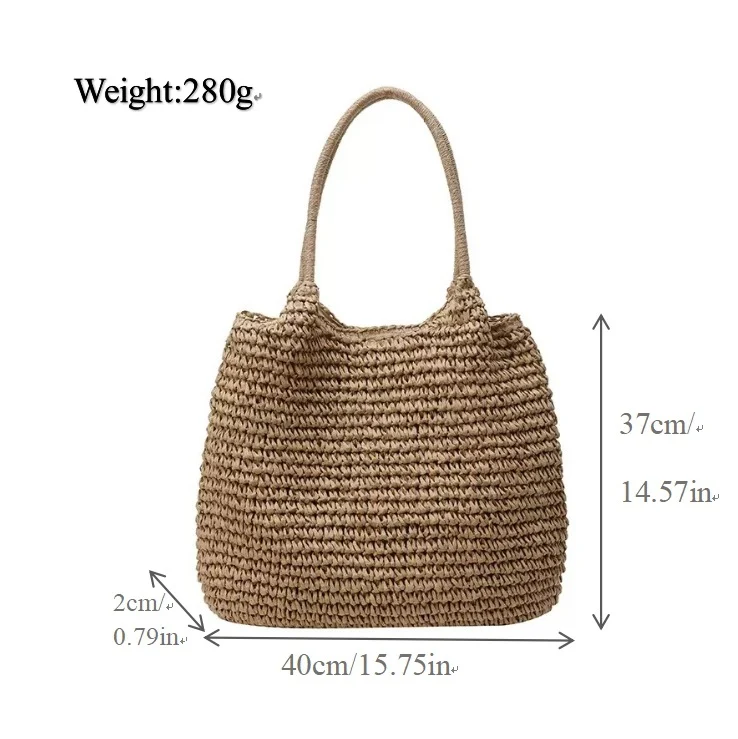 Geflochtene Natur-Handtasche Skanto