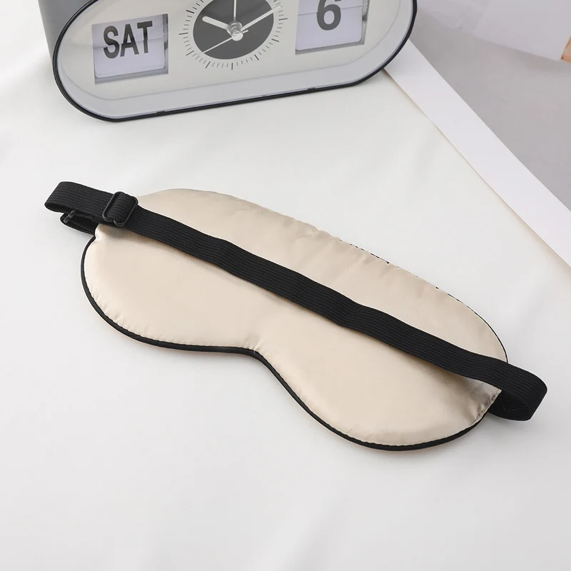 Unisex Skanto Bestickte Kontur-Schlafmaske mit dekorativer Schriftstickerei und verstellbarem Gummiband