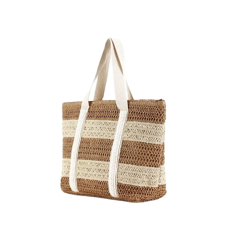 Strandtasche aus nachhaltigem Naturmaterial mit strukturierter Oberfläche Skanto