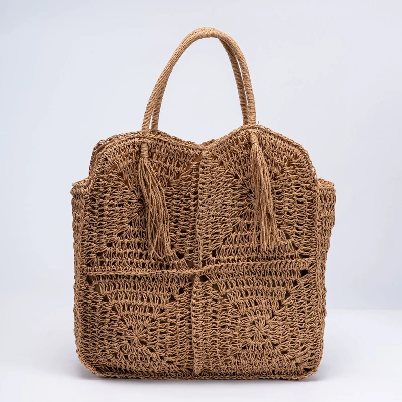 Große Makramee-Einkaufstasche Skanto