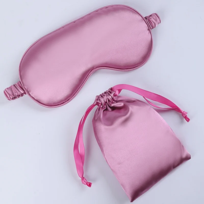 Seidenweiche Maske für Damen mit gepolstertem Augenbereich, verstellbarem Gummiband und Aufbewahrungsbeutel Skanto