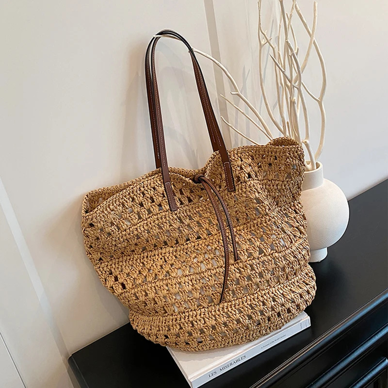 Handgewebte Makramee Strandtasche Skanto