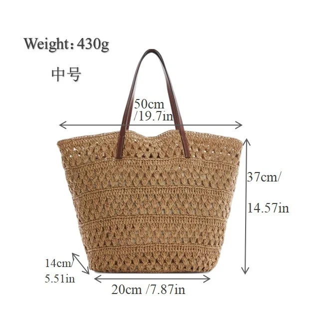 Handgewebte Makramee Strandtasche Skanto