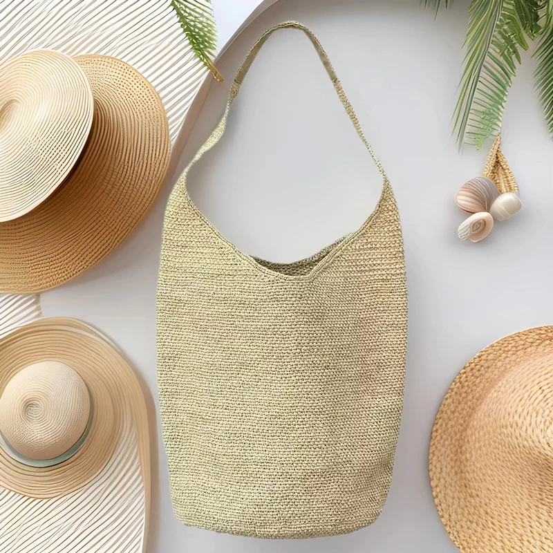 Handgewebte Makramee Hobo Bag Skanto