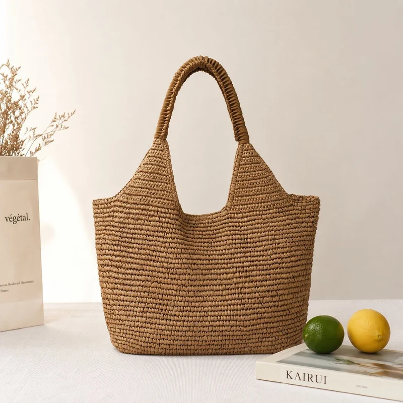 Handgewebte Einkaufs- und Strandtasche Skanto