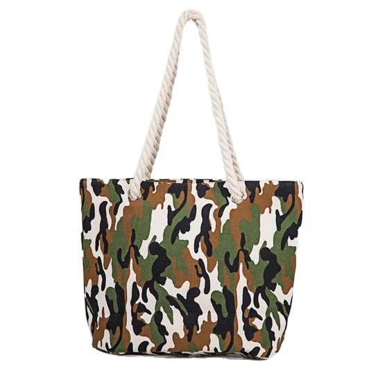 Camouflage-Tasche aus strapazierfähigem Baumwollstoff Skanto