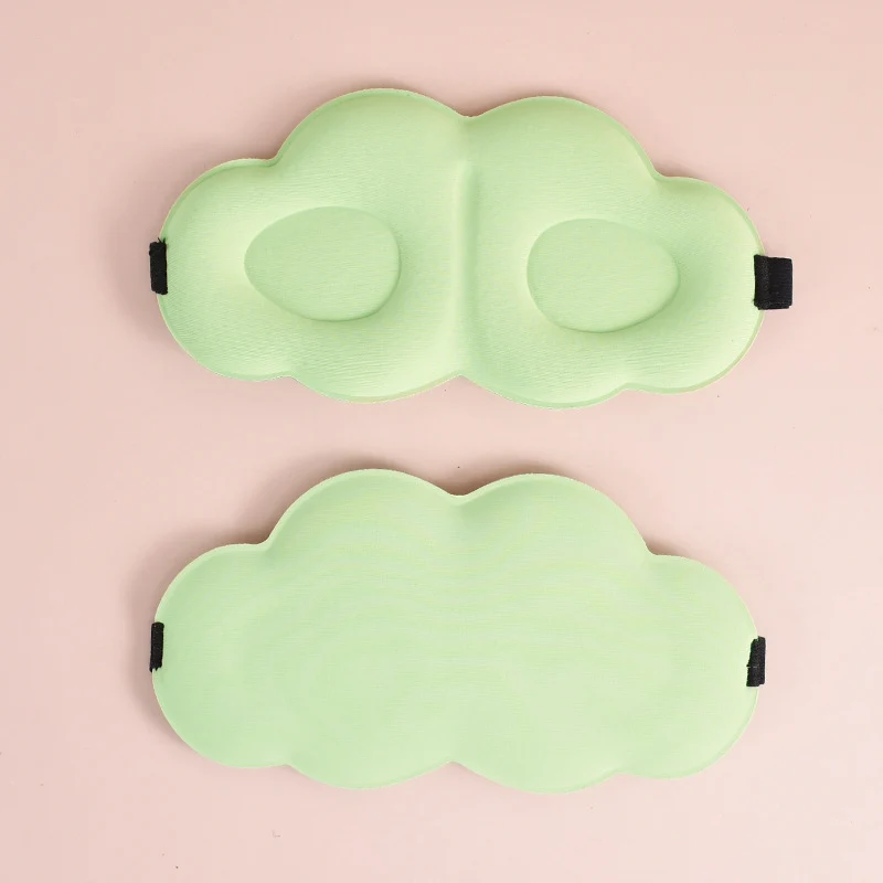 Skanto Niedliche Wolken-Schlafmaske für Damen aus Memory-Schaum mit ergonomischer Polsterung und verstellbarem Gummiband Skanto
