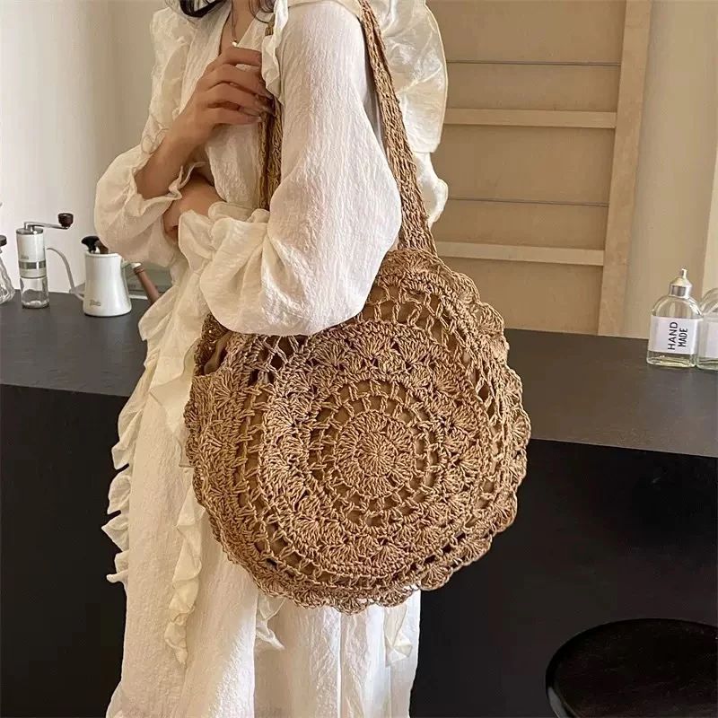 Handgeknüpfte runde Tasche Skanto
