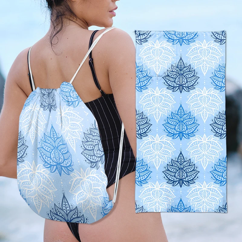Stylische Tragetasche mit Lotus-Design Skanto