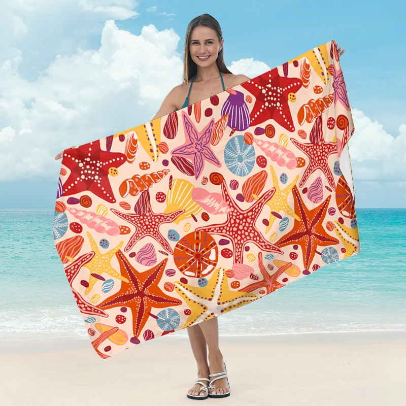 Strandtuch mit tropischem Palmenblatt-Design Skanto