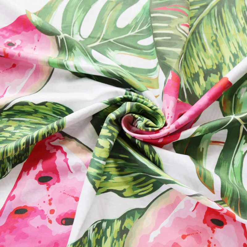 Strandtuch mit tropischem Flamingo-Muster Skanto