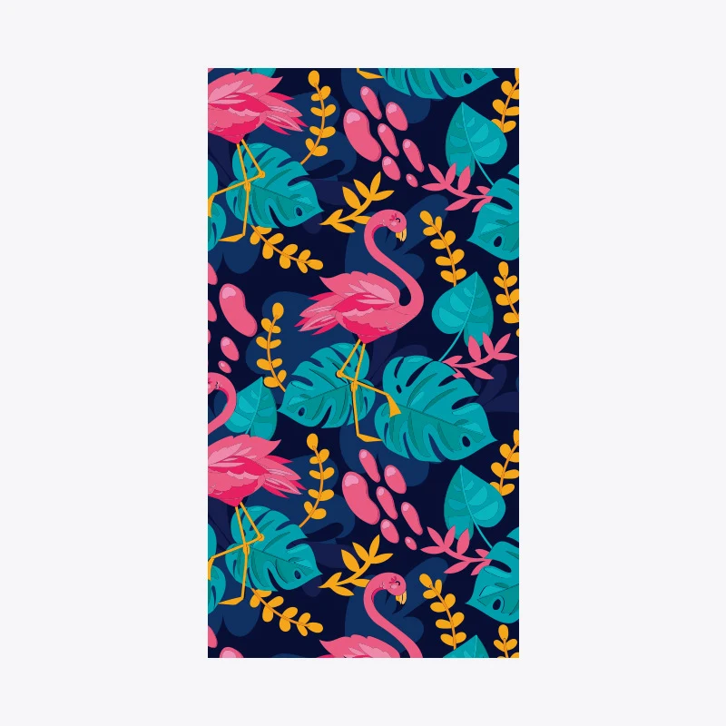 Strandtuch mit tropischem Flamingo-Muster Skanto