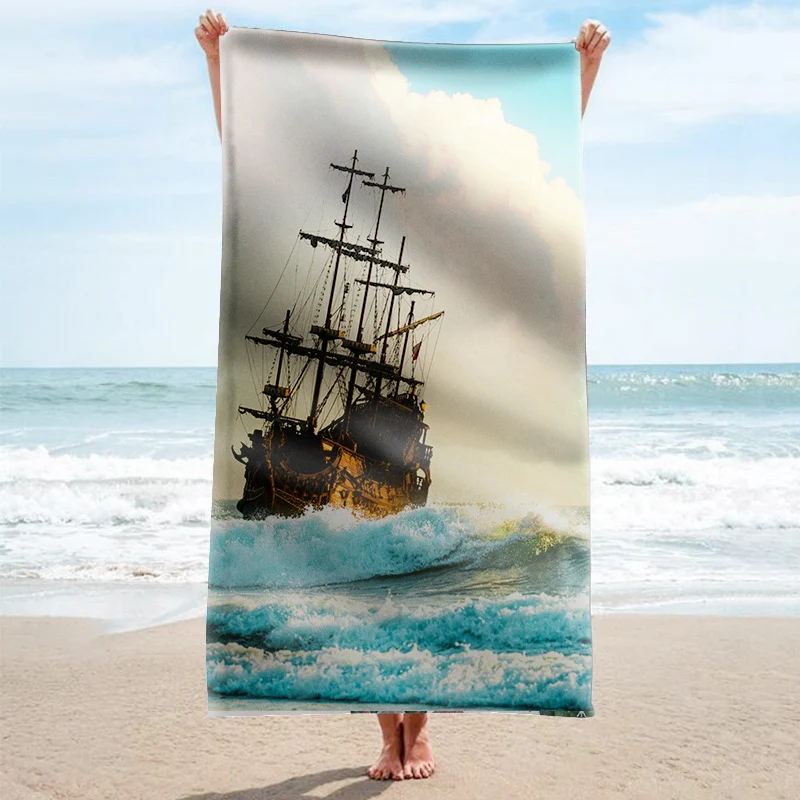 Strandtuch mit tropischem Flamingo-Muster Skanto