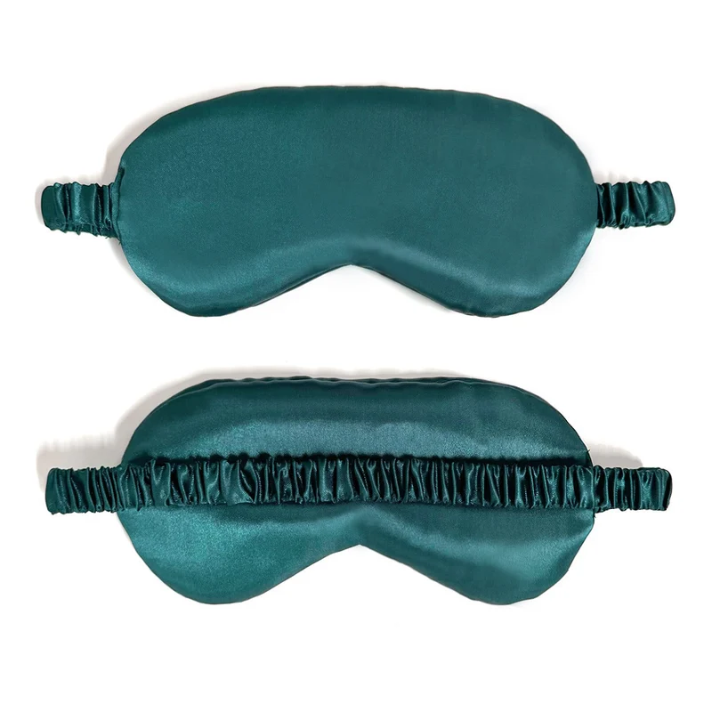 Ergonomische seidige Schlafmaske für Damen mit gepolstertem Nasensteg und elastischem Band Skanto