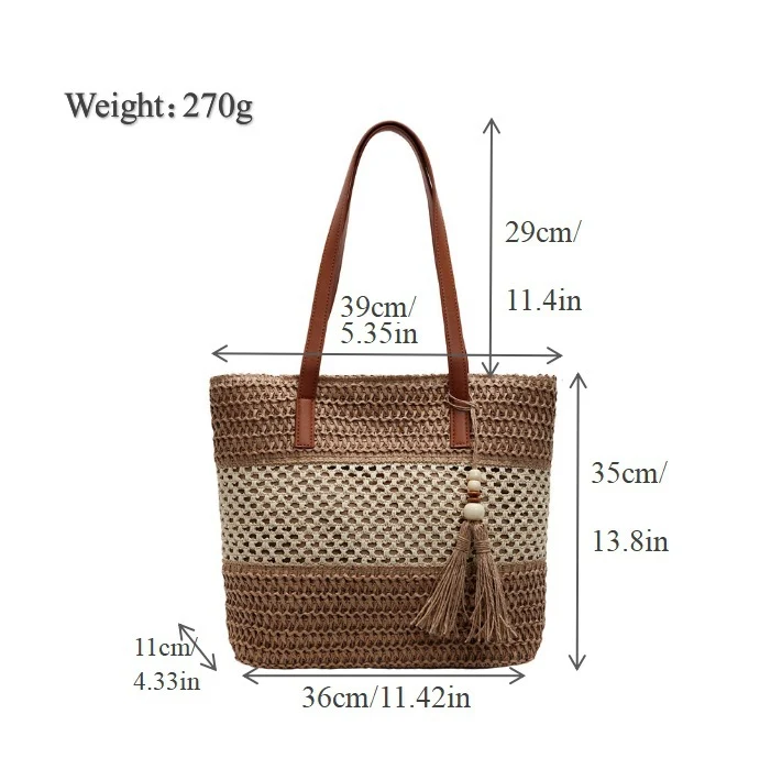 Vielseitige Strand-Schultertasche Skanto