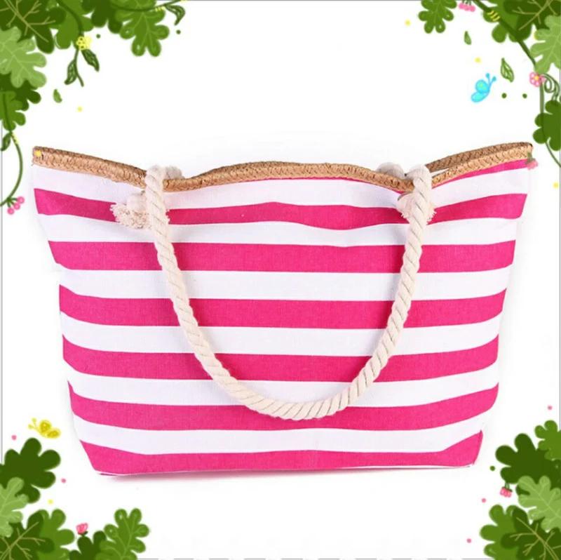 Hochwertige Canvas-Strandtasche mit stabilen Seilgriffen Skanto