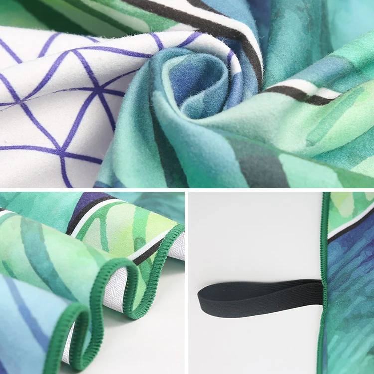 Strandtuch mit modernem Blatt- und geometrischem Design Skanto