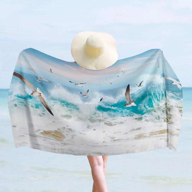 Strandtuch mit maritimem Design Skanto