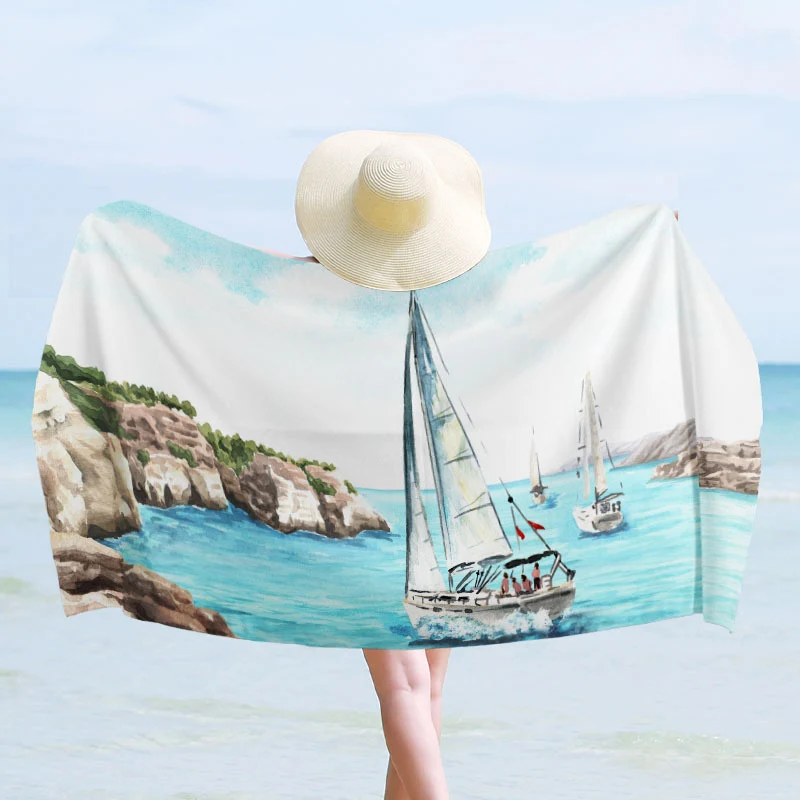 Strandtuch mit maritimem Design Skanto