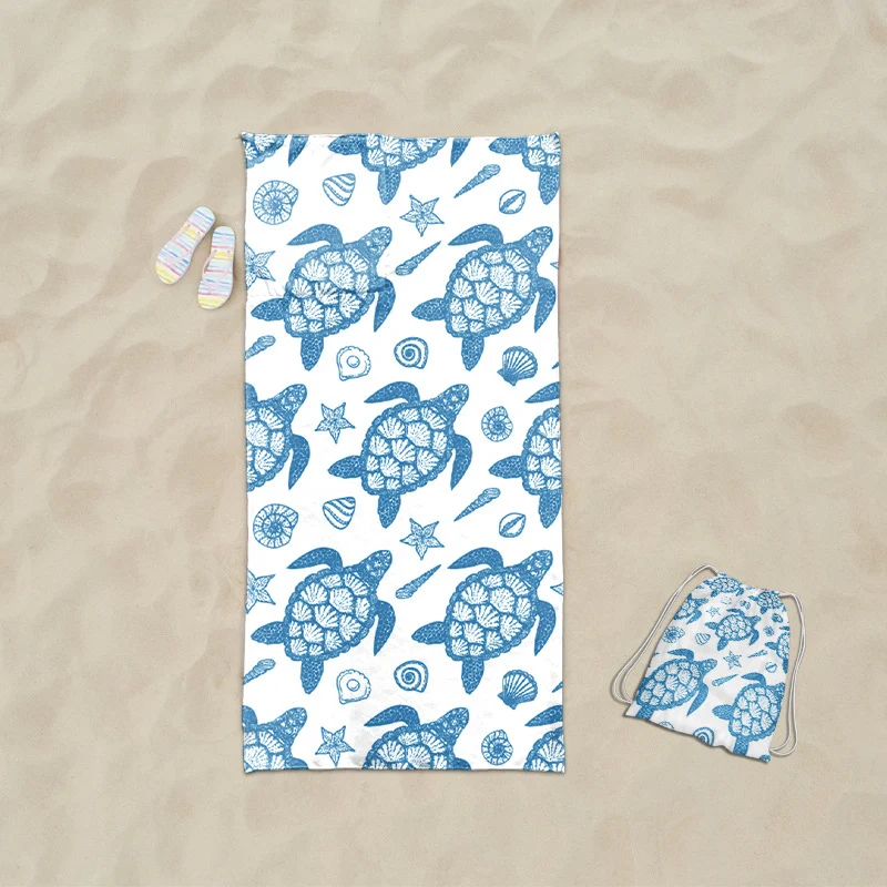 Praktisches Strandtuch mit integrierter Tragetasche Design Skanto