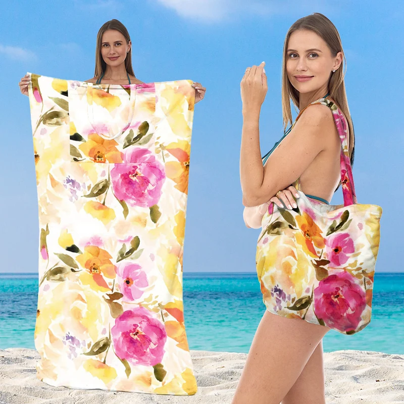 Multifunktionales Strandtuch mit Tragetasche Skanto