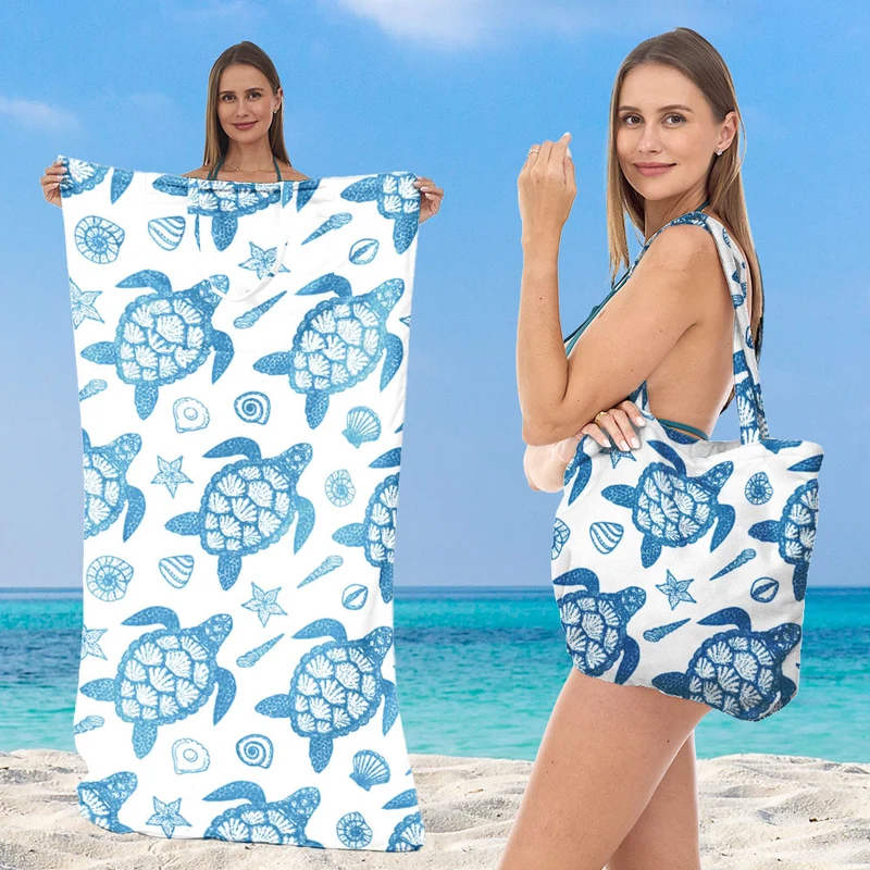 Multifunktionales Strandtuch mit Tragetasche Skanto