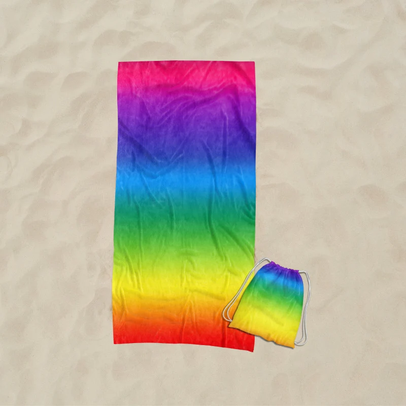 Strandtuch mit künstlerischem Wellendesign Skanto
