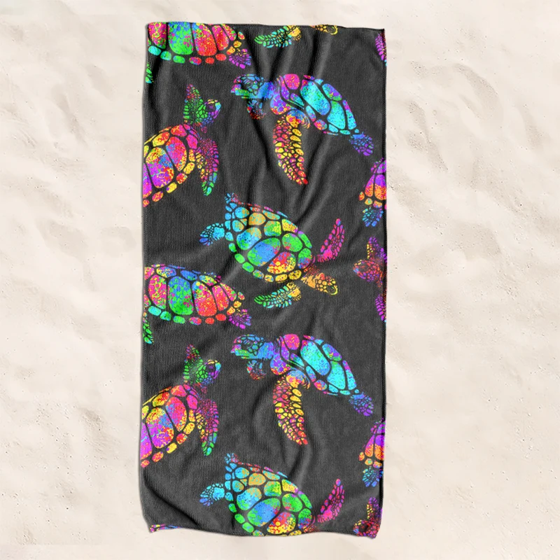 Strandtuch mit kreativem Schildkröten-Muster Skanto
