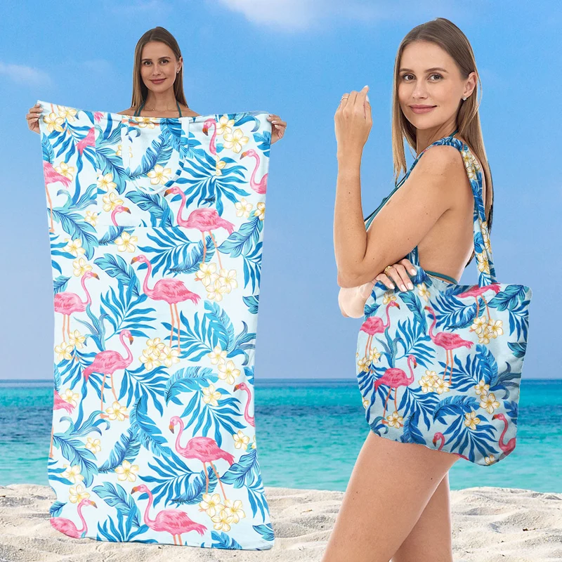 Multifunktionales Strandtuch mit integrierter Tragetasche Skanto