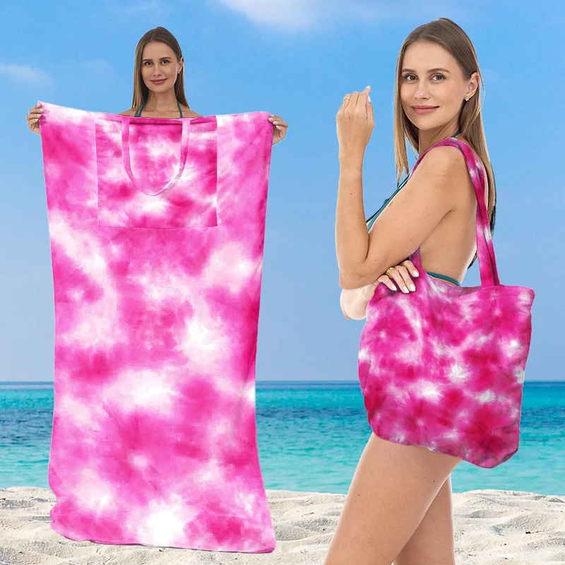 Multifunktionales Strandtuch mit integrierter Tragetasche Skanto