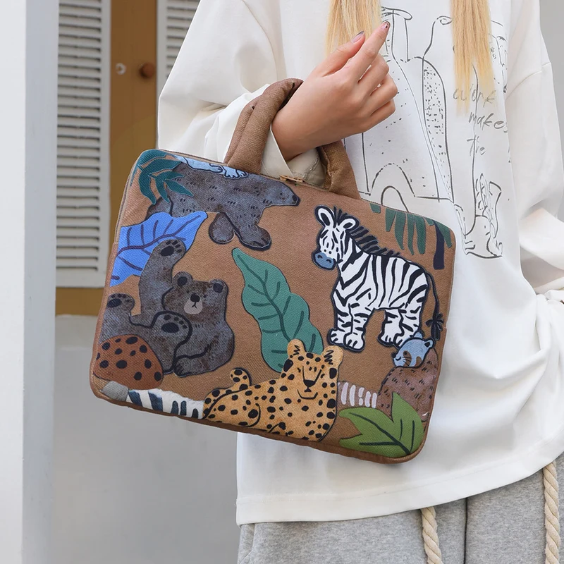 Stylische Laptophülle mit niedlichem Hundemotiv Skanto