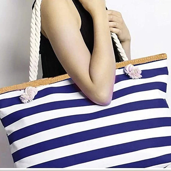 Leicht gestreifte Tasche Skanto