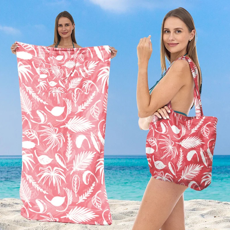 Strandtuch mit integriertem Tragebeutel-Design Skanto