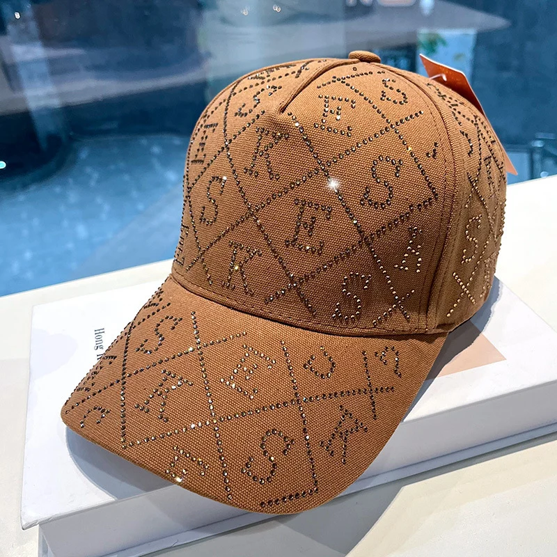 Damen Verstellbare Baseball Cap mit Strass-Verzierung Skanto