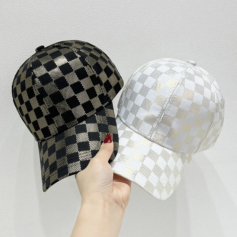 Damen Karierte Mesh Baseball Cap Skanto