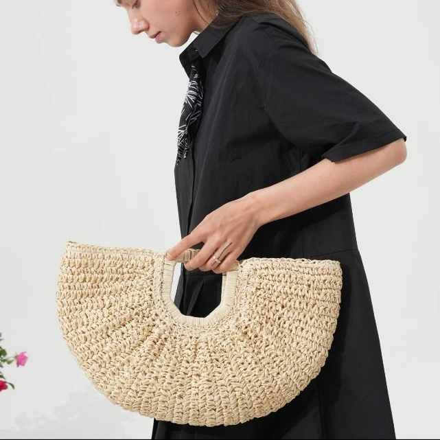 Handgemachte Makramee-Tasche mit strukturierter Oberfläche Skanto
